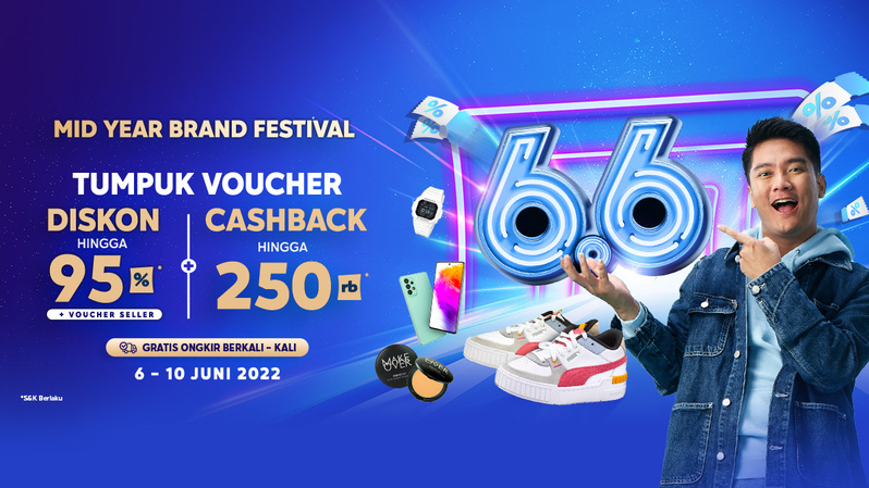 Blibli 6.6 Mid Year Brand Festival Hadirkan Brand Deals Diskon Selama 6 - 10 Juni 2022