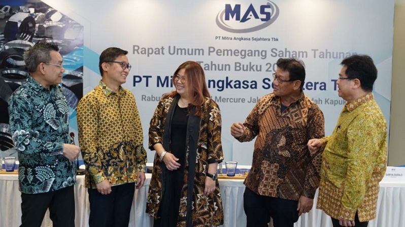 RUPST PT Mitra Angkasa Sejahtera Tbk (BAUT) di Jakarta, Rabu (8/6/2022).