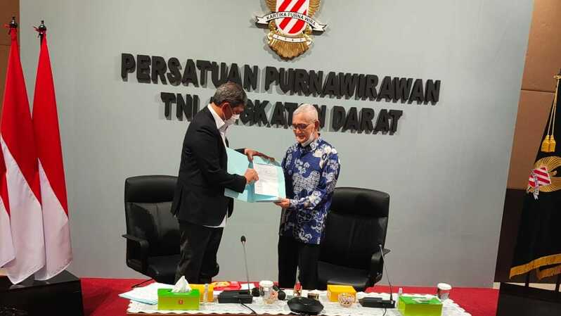 Rakor Badan Pertimbangan PPAD dan PP PPAD dihadiri Ketua BP PPAD, Jenderal TNI Purn Try Sutrisno, Wakil Presiden RI ke-6 (1993-1998).