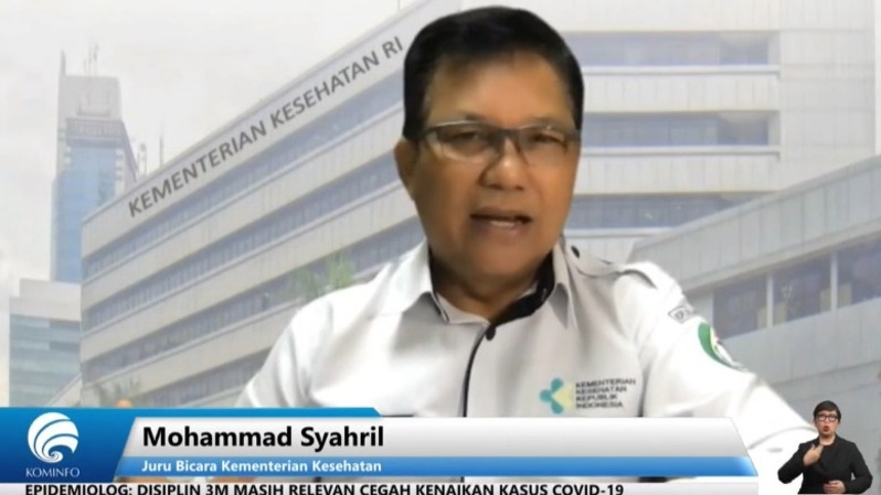 Mohammad Syahril, Juru Bicara Kementerian Kesehatan  