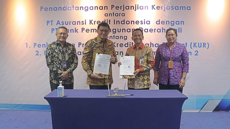 PT Asuransi Kredit Indonesia (Askrindo) gandeng Bank Pembangunan Daerah (BPD) Bali jalin kerjasama