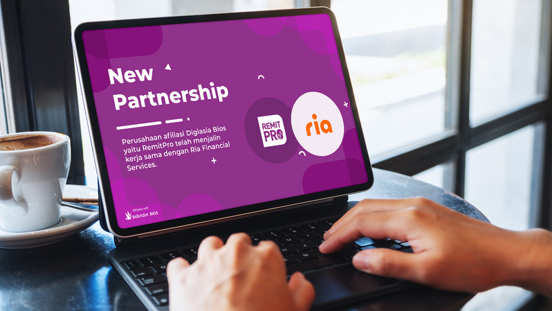 RemitPro, platform pengiriman uang berbasis teknologi, mengumumkan kolaborasi terbaru dengan Ria Financial Services untuk kemudahan pengiriman dan penarikan uang dari luar negeri. (ist)