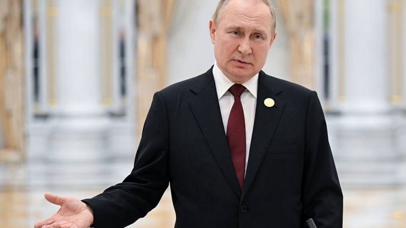 Presiden Rusia Vladimir Putin. (FOTO: Dmitry Azarov/POOL/TASS)