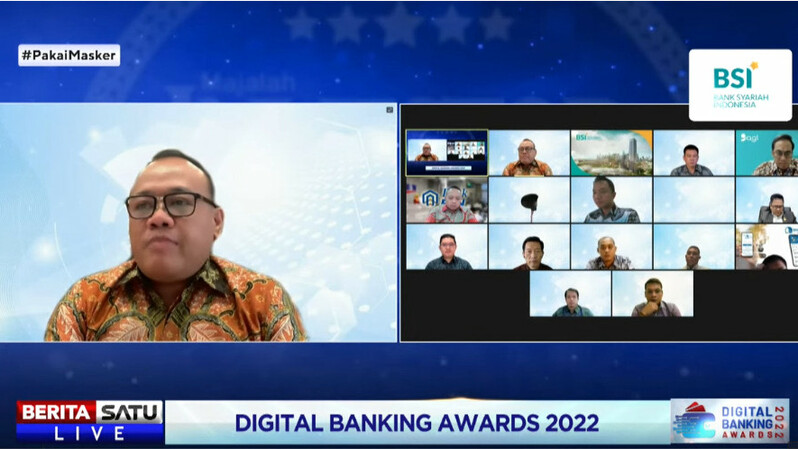 BSI meraih penghargaan Best Bank Syariah kategori Tatanan Institusi dan kategori Customer di Digital Banking Awards 2022.