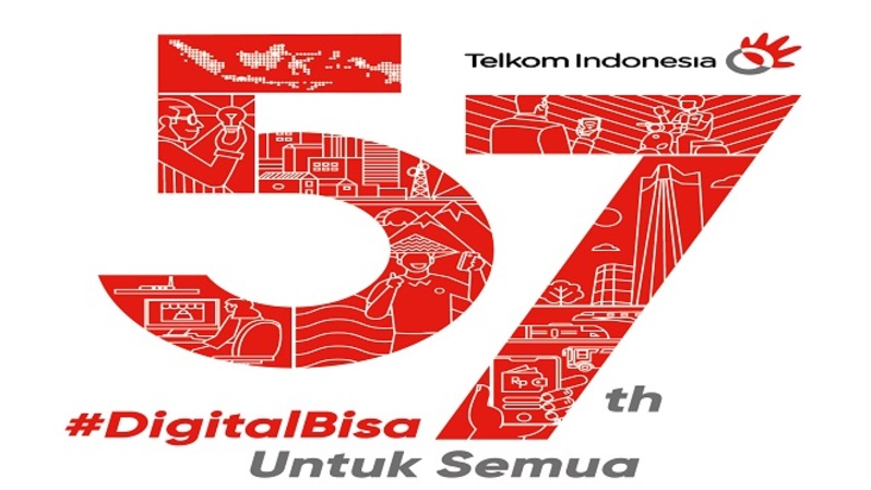 57 Tahun Telkom Indonesia #DigitalBisauntukSemua. (Foto: Dok. Telkom)
