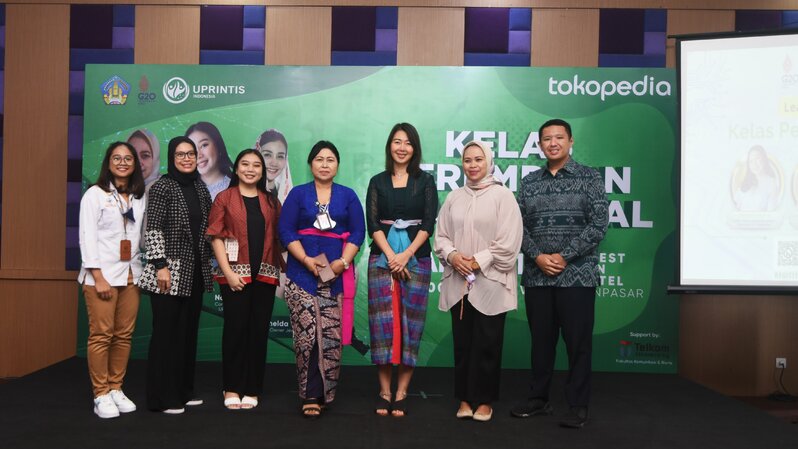 Tokopedia menggelar KPMD di Bali untuk meningkatkan kapabilitas UMKM perempuan di paltform digital. (ist)