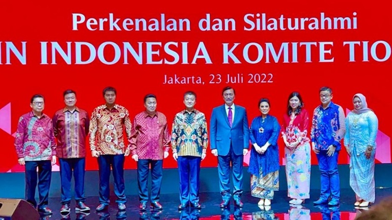 Silaturahmi dan perkenalan Kadin Indonesia Komite Tiongkok (KIKT) yang diketuai Garibaldi Thohir alias Boy Thohir. Acara tersebut berlangsung di Jakarta, Sabtu (23/7/2022). (Foto: Primus Dorimulu)