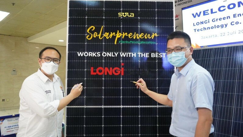 LONGi gandeng Utomo SolaRUV distributor resmi dari panel surya LONGi sekaligus menjadi pioner panel surya berlabel SNI di Indonesia
Sumber: Istimewa