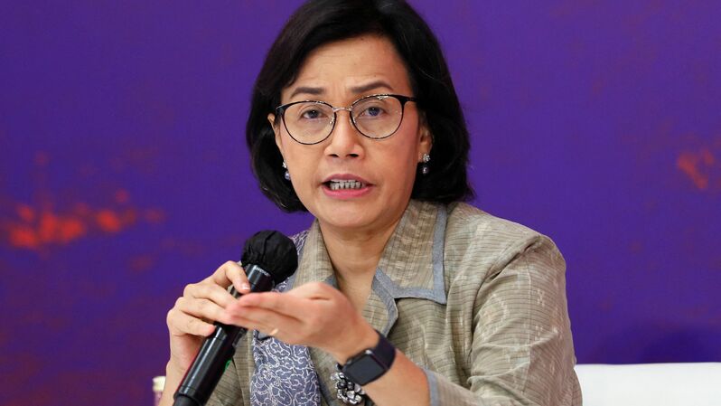 Menteri Keuangan Sri Mulyani. (Foto: MADE NAGI/POOL/AFP)