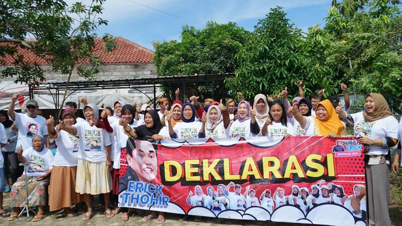 Masyarakat Subang, Jawa Barat deklarasi dukung Erick Thohir di Pilpres 2024, Minggu, 14 Agustus 2022