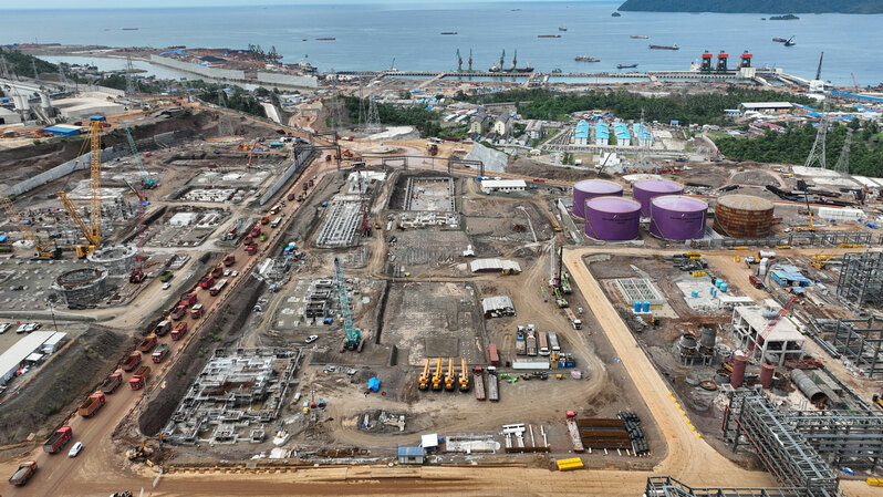 Kawasan Indonesia Morowali Industrial Park yang akan menjadi area pabrik PT Merdeka Tsingshan Indonesia, entitas milik PT Merdeka Copper Gold Tbk (MDKA). (Foto: MTI)