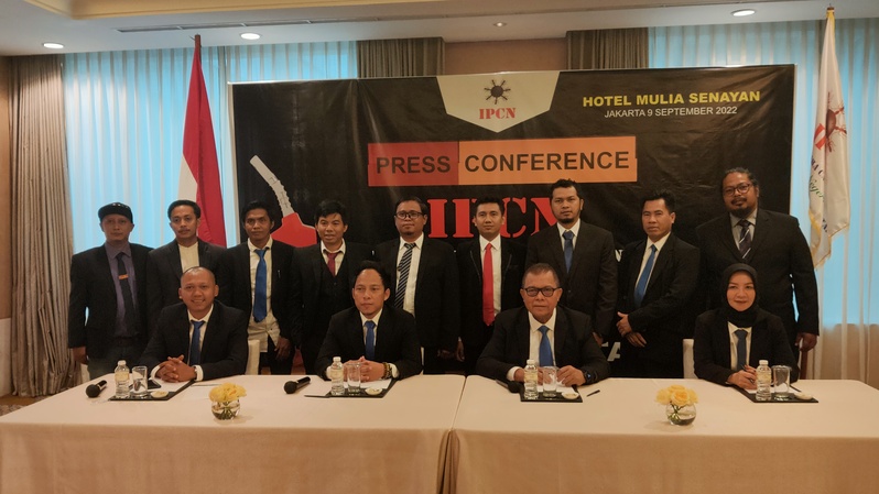 Ikatan Pengusaha Cargo Nasional (IPCN) menggelar konferensi pers untuk merespon kenaikan harga BBM, di Jakarta, 9 September 2022.