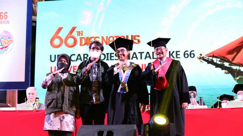 Dies Natalis 66 Universitas Hasanuddin di Makassar pada Sabtu, 10 September 2022. (Foto: Dok. Kementan)
