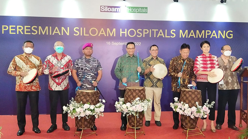 Gubernur DKI Jakarta Anies Rasjid Baswedan saat meresmikan Relaunching RS Siloam Mampang, Jakarta Selatan, Jumat 16 September 2022. (BeritaSatu)