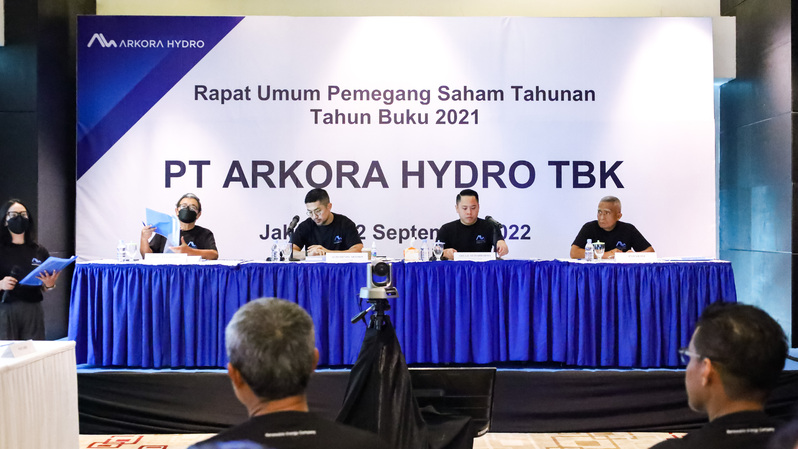 Rapat Umum Pemegang Saham Tahunan PT Arkora Hydro Tbk untuk tahun buku 2021
