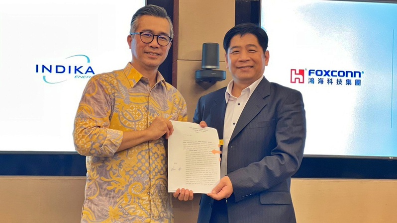  PT Indika Energy Tbk (INDY) melalui anak usahanya, yakni PT Mitra Motor Group (MMG), membentuk perusahaan patungan dengan Foxtec Singapore Pte Ltd, afiliasi Foxconn. (Ist)