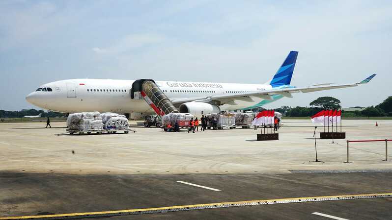 Garuda Indonesia operasikan penerbangan kemanusiaan ke Pakistan. (Ist)