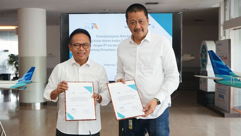 PT Garuda Indonesia Tbk (GIAA) menjajaki peluang perluasan pasar layanan komersial melalui segmentasi alumni Institut Teknologi Bandung (ITB). (Ist)