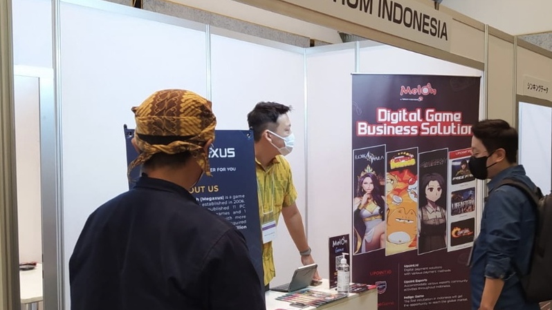Melon Indonesia terpilih menjadi delegasi Indonesia untuk berpartisipasi dalam pameran bergengsi Tokyo Game Show 2022, di Makuhari Messe, Tokyo, Jepang. (Foto: Dok. Telkom)
