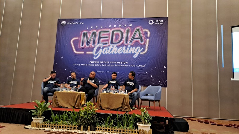 Media Gathering LPDB-KUMKM di Bogor, Sabtu (17/12/2022).