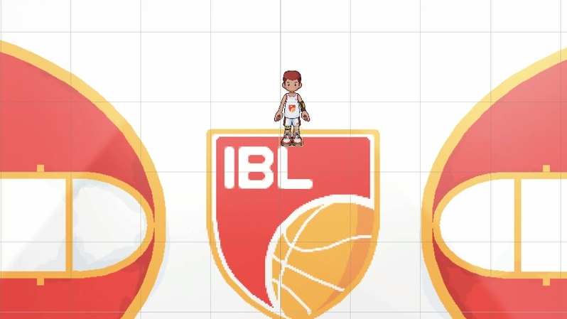 Tampilan lapangan basket IBL di metaverse Jagat.io. (Ist)