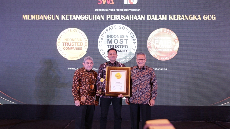 PT Infomedia Nusantara, anak usaha PT Telkom Indonesia Tbk (Telkom), berhasil memperoleh penghargaan sebagai Indonesia Trusted Company. (ist)