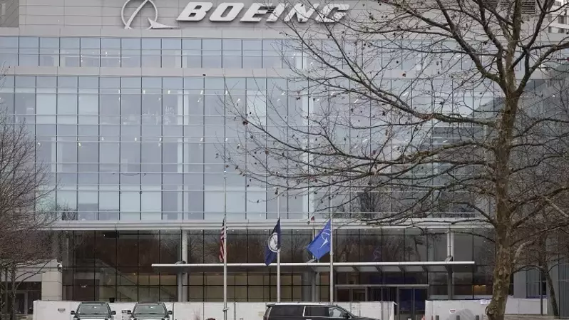 Markas besar Perusahaan Boeing ditampilkan 25 Januari 2023 di Arlington, Virginia, Amerika Serikat. (Foto: Win McNamee/Getty Images/AFP)