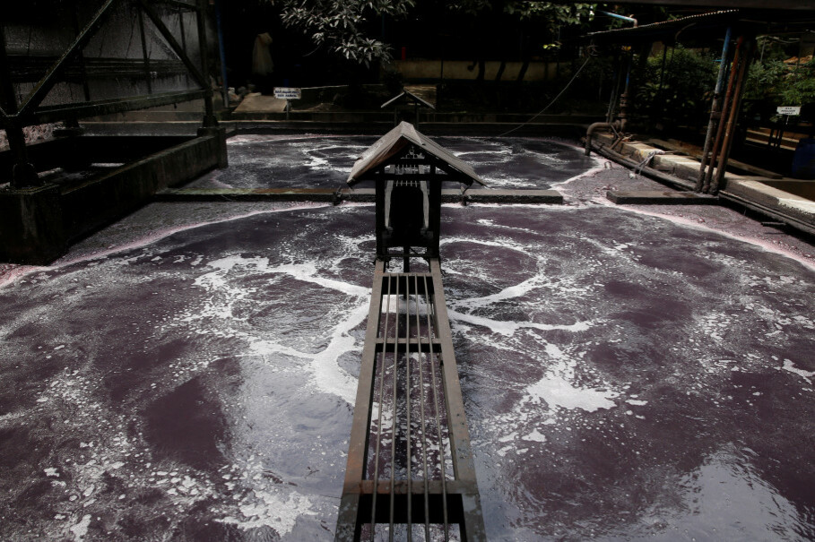 Wastewater is treated at a textile factory before being released into a stream that joins the Citarum River in Majalaya. (Reuters Photo/Darren Whiteside)