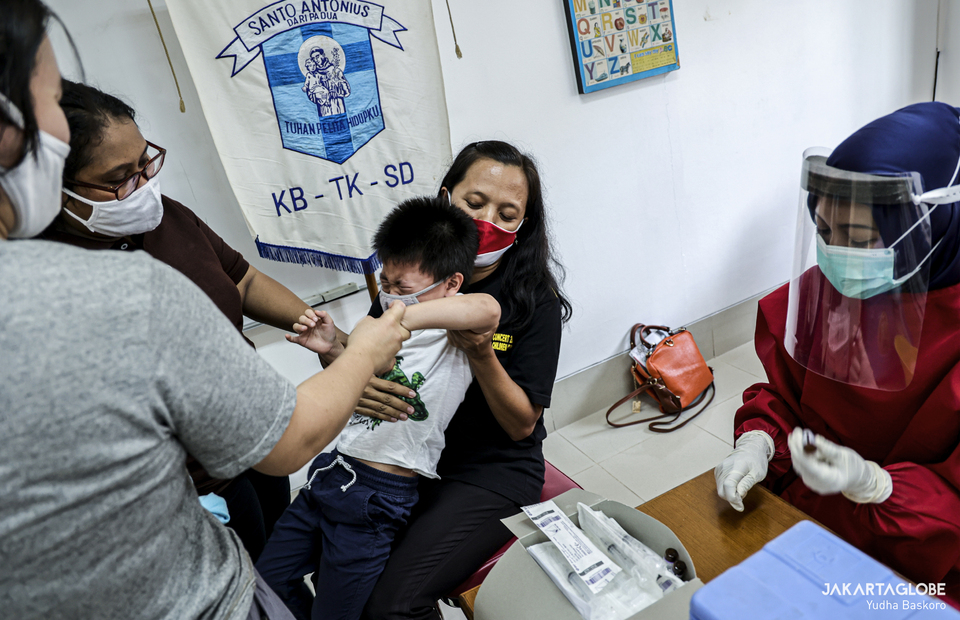 School in Tangerang Holds Immunization to Keep Measles at Bay