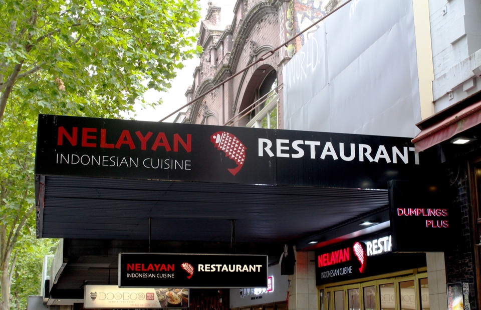 Nelayan Restaurant on Swanston Street, Melbourne. (JG Photo/Sienna Curnow)