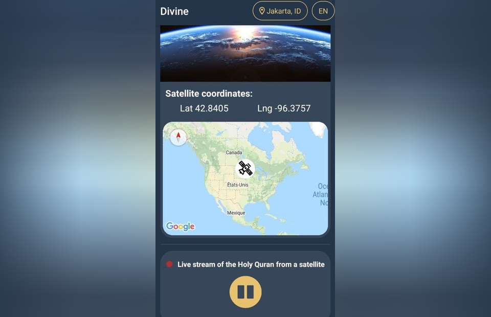 A screenshot of the Divine Live app. (JG Screenshot)