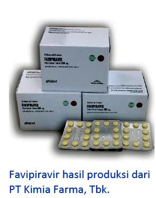 Harga obat favipiravir 600 mg