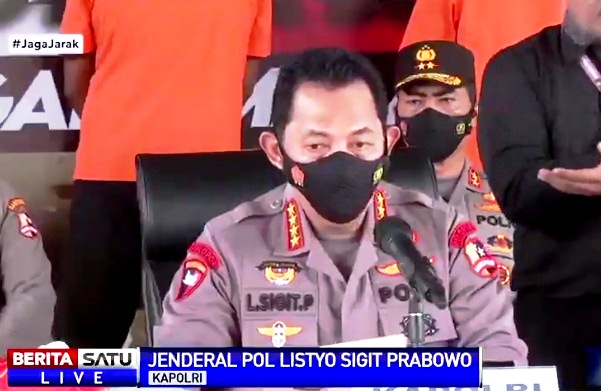 Kapolri Jenderal Pol. Listyo Sigit Prabowo. Sumber: BSTV
