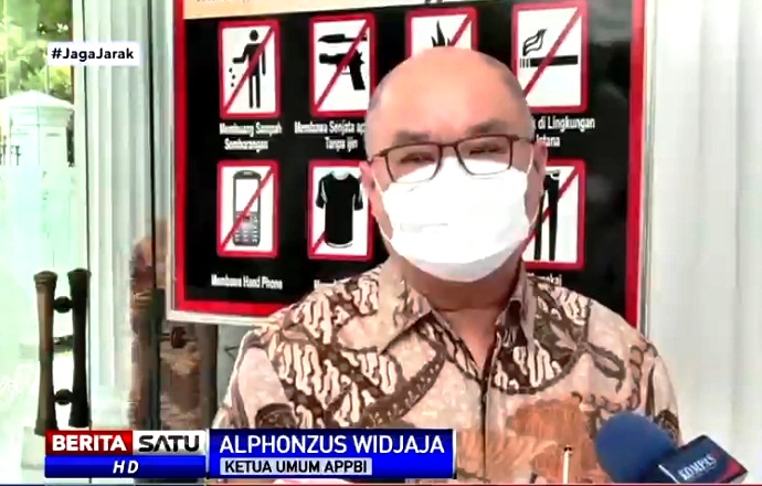 Ketua Umum Asosiasi Pengelola Pusat Belanja Indonesia (APPBI) Alphonzus Widjaja. Sumber: BSTV