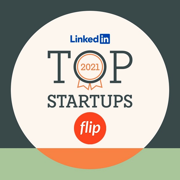 Flip masuk LinkedIn Top Startup List