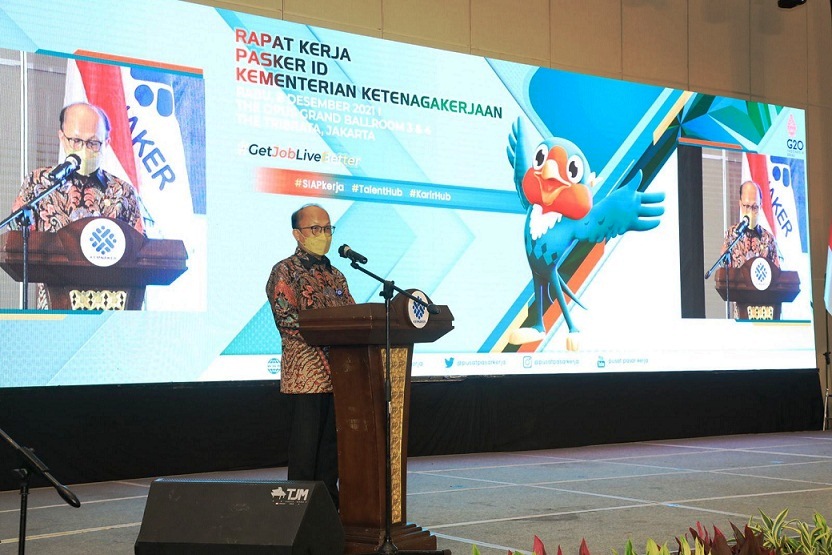 Sekretaris Jenderal Kemnaker Anwar Sanusi . Foto: Humas Kementerian Ketenagakerjaan