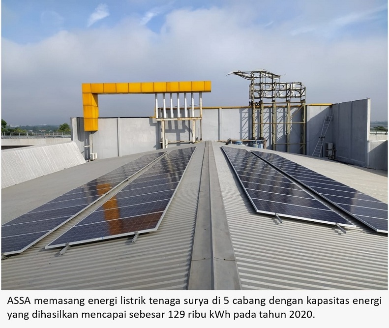 ASSA pasang listrik tenaga surya