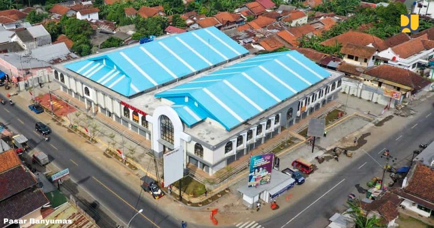 Kementerian PUPR menyelesaikan rehabilitasi tiga pasar di Jawa Tengah (Jateng). Foto:Kementerian PUPR