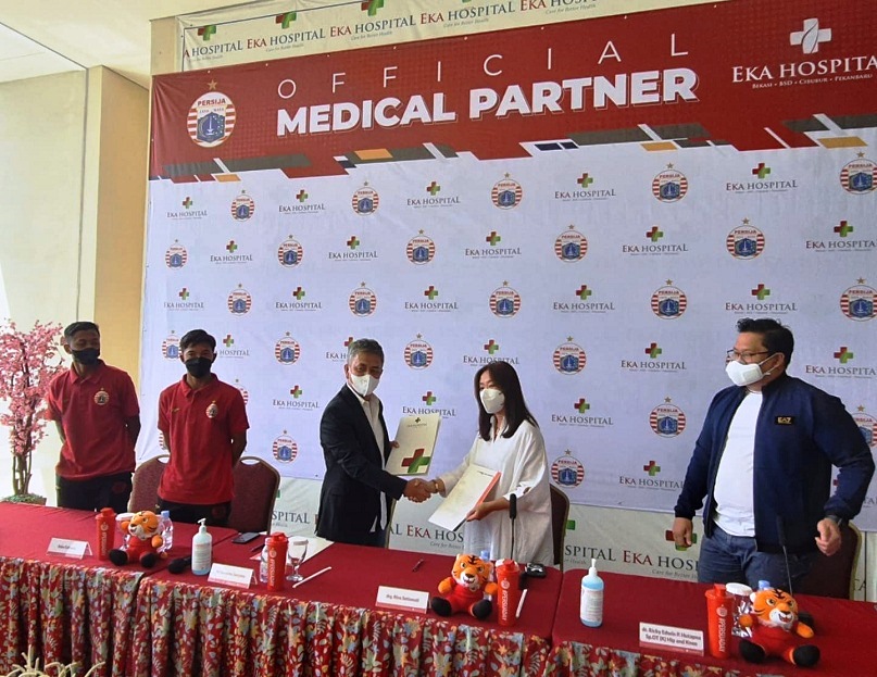 Persija Jakarta menjalin kerja sama dengan Eka Hospital sebagai official medical klub.