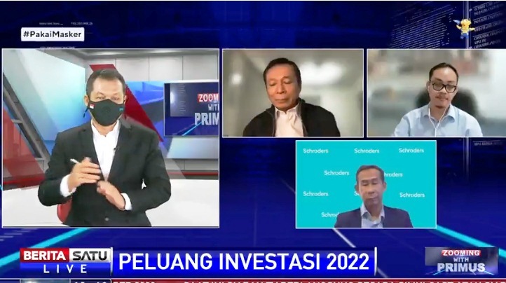 Zooming with Primus - Peluang Investasi 2022, live di Beritasatu TV, Kamis (13/1/2022). Sumber: BSTV