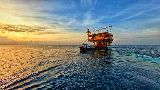 Rig Offshore milik PT Pertamina Hulu Kalimantan Timur (PHKT)